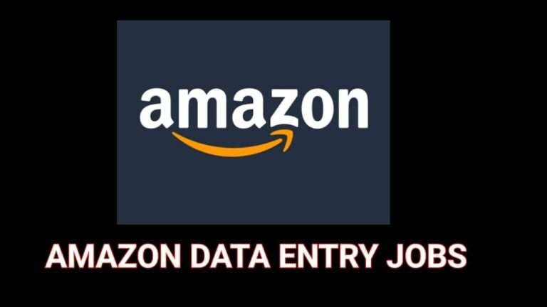 Amazon Data Entry Jobs